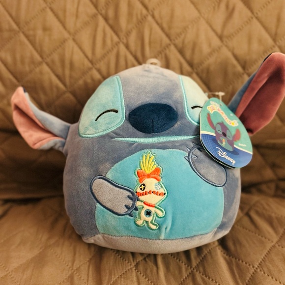Disney Other - COPY - NWT-Disney Stitch Squishy Plush - Blue and Pink. Squishmallows.